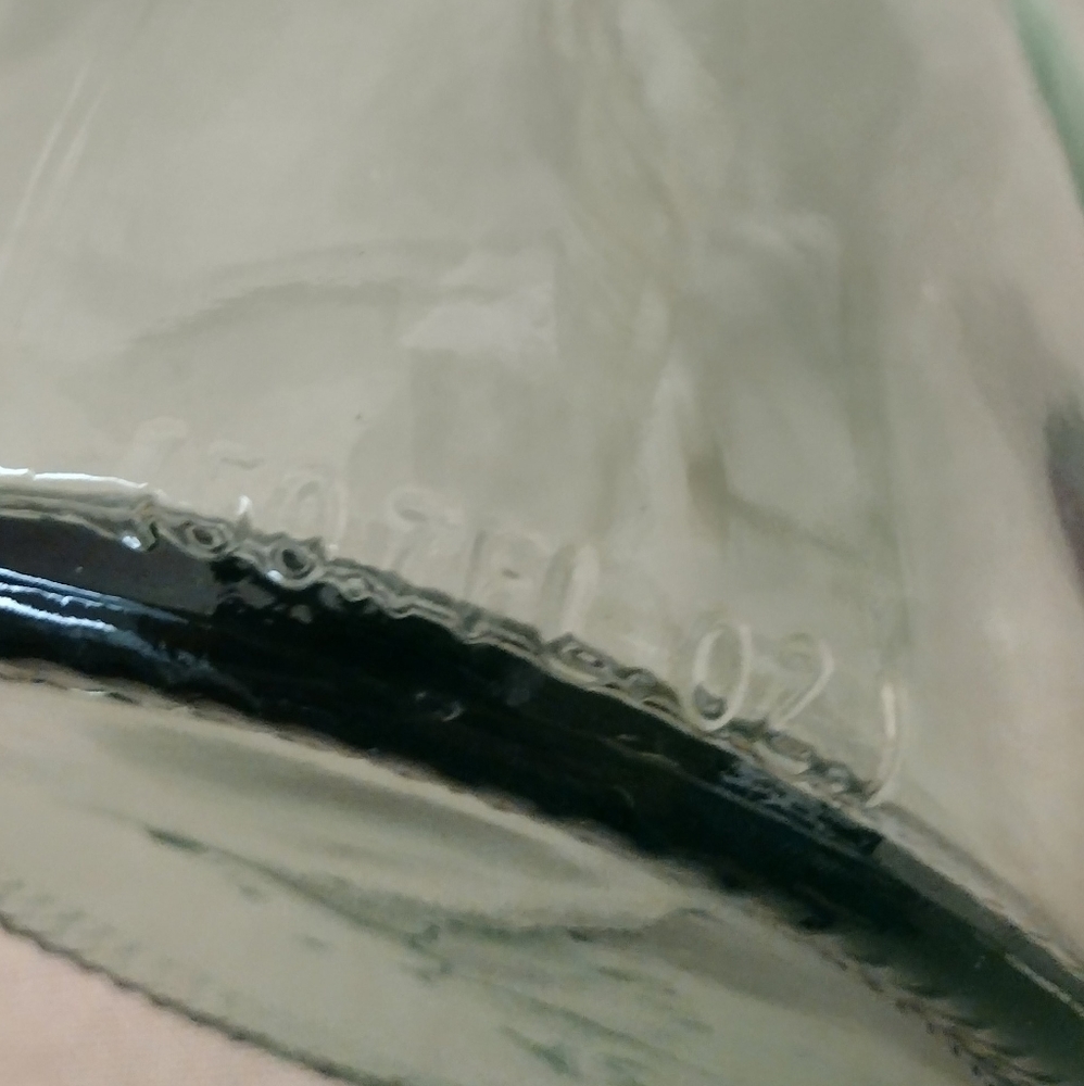 VTG Paul Masson Aqua Green Glass Bottle Embossed Since 1852 - Picture 3 of 9